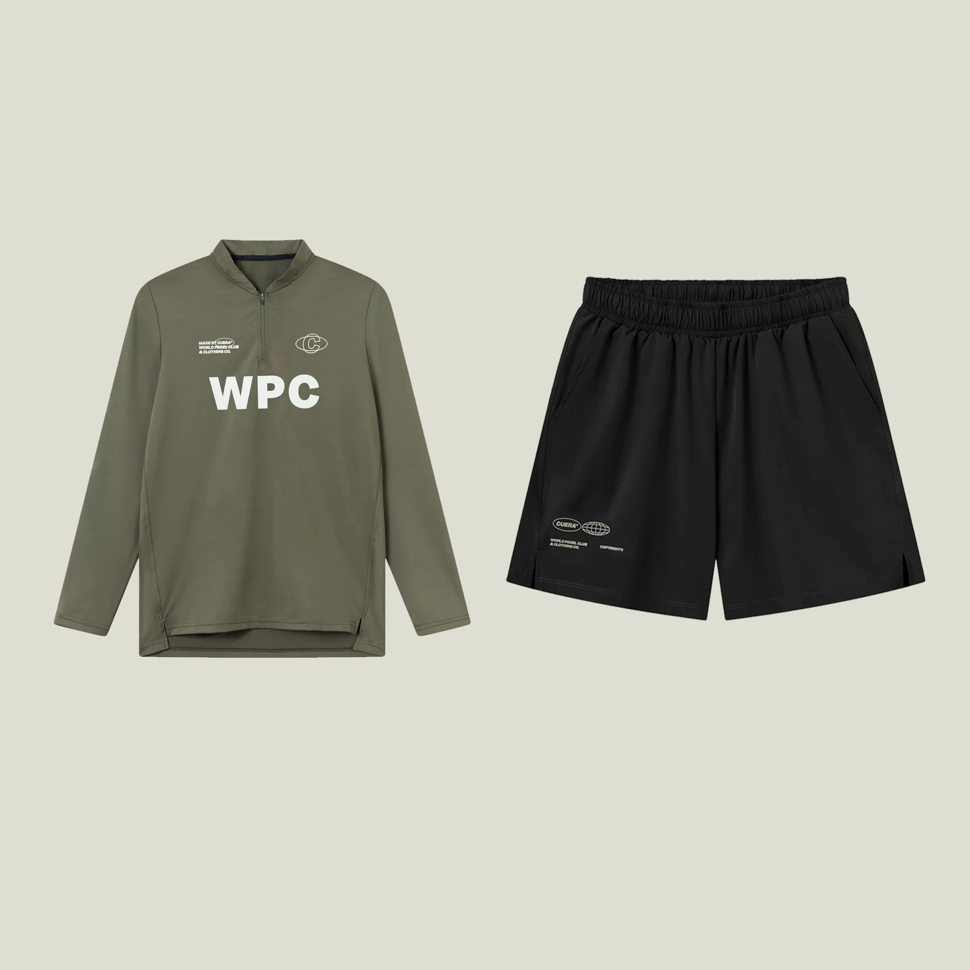 Oncourt Shorts & LS - Black & Army Combo
